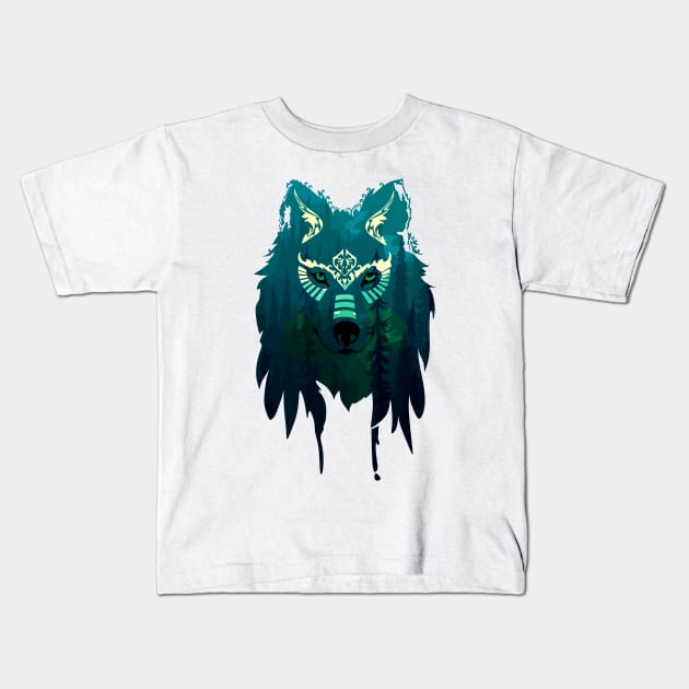 Nature In Wolf Kids T-Shirt by pilipsjanuariusDesign